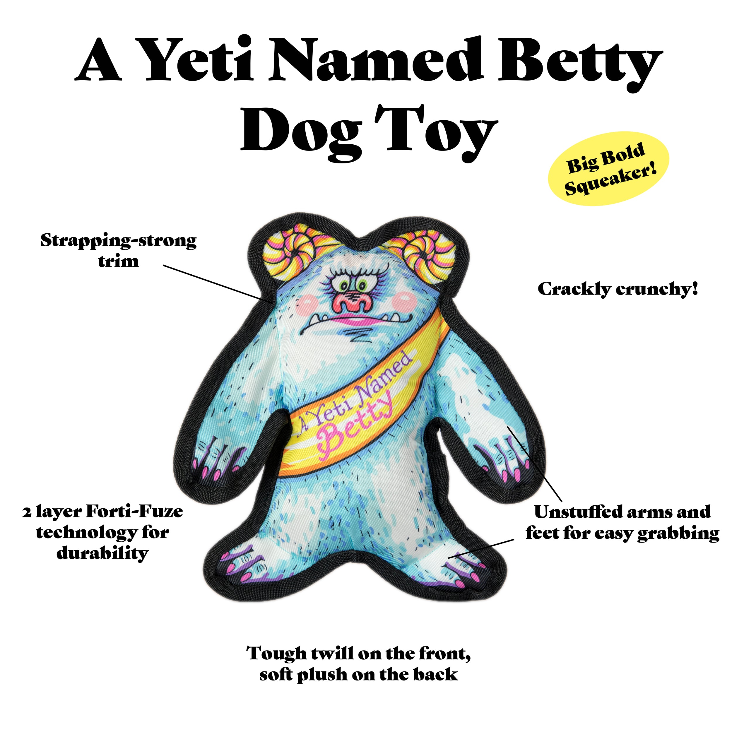 Yeti for Us? 2 Piece Dog Toy Set